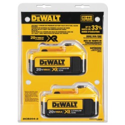 DEWALT®-20V MAX 4.0 AH LI-ION BATTERY 2-PK-BLACK&DECKER-115-DCB204-2
