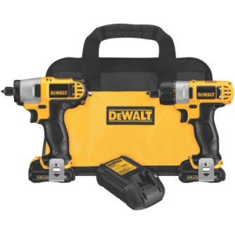 12V MAX CORDLESS SCREWDRIVER / IMPACT DRVR COMBO-BLACK&DECKER-115-DCK210S2