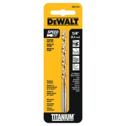 1/4" TITANIUM DRILL BIT-BLACK&DECKER-115-DW1316