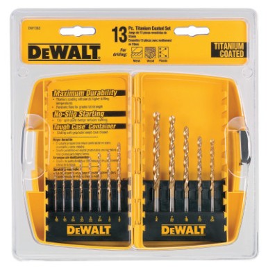 13-PC TITANIUM DRILL-BLACK&DECKER-115-DW1363