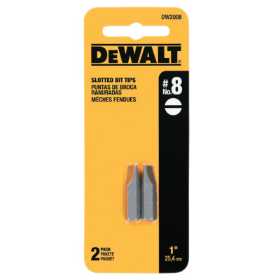 #8 SLOTTED INSERT BIT-BLACK&DECKER-115-DW2008
