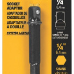 1/4" HEX SHANK TO 1/4" SOCKET ADAPTOR-BLACK&DECKER-115-DW2541IR