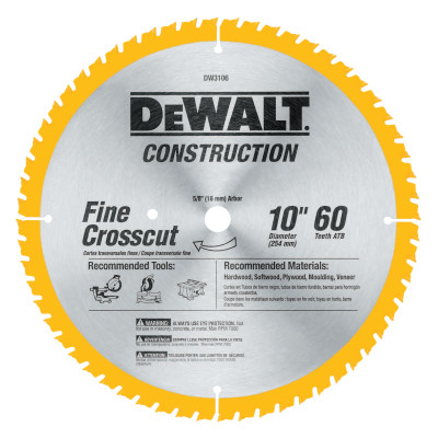 10" 60T CARBIDE CIRCULAR-BLACK&DECKER-115-DW3106