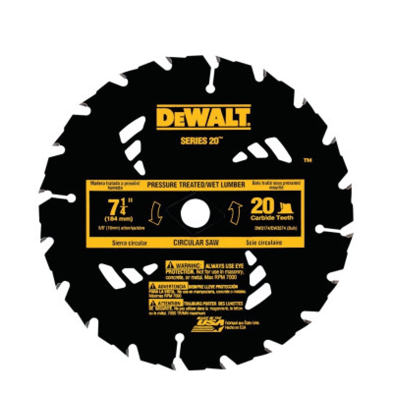 7-1/4" 20T ATB CIRCULAR-BLACK&DECKER-115-DW3174