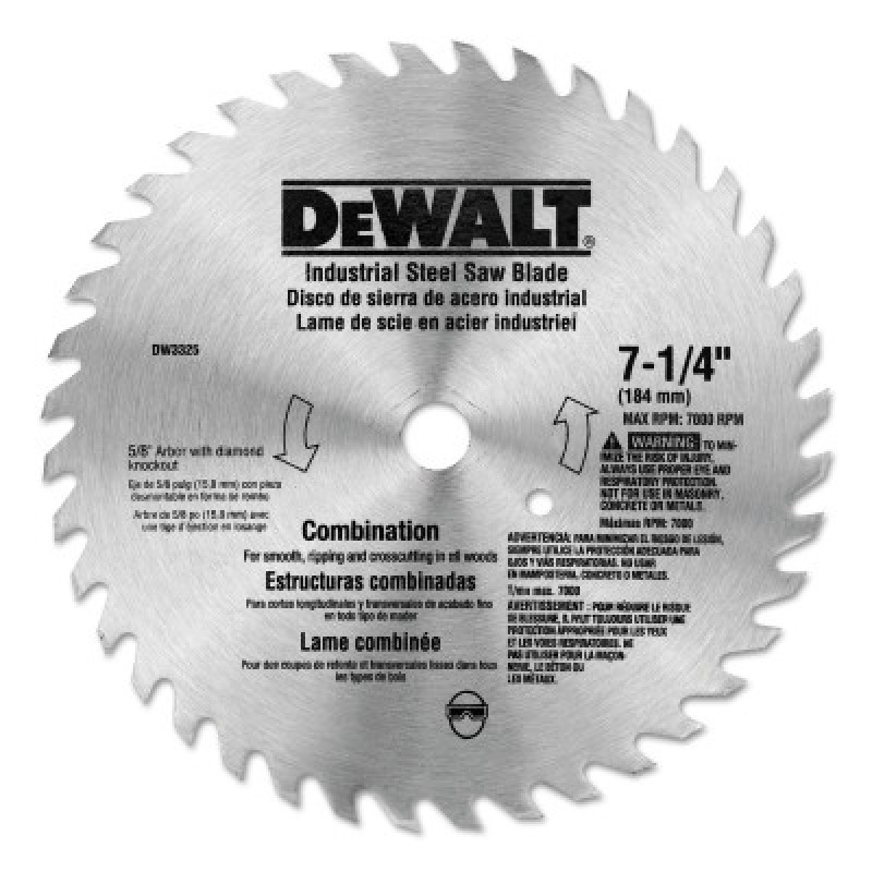 7-1/4" 40T STEEL COMBO-BLACK&DECKER-115-DW3325