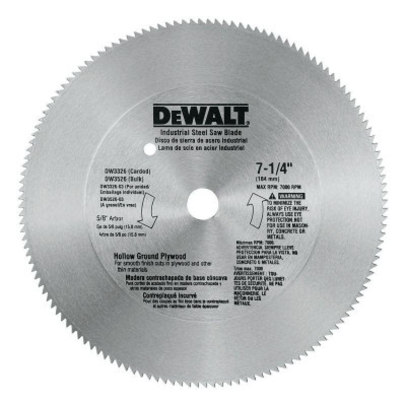 7-1/4" 140T STEEL H.G. P-BLACK&DECKER-115-DW3326