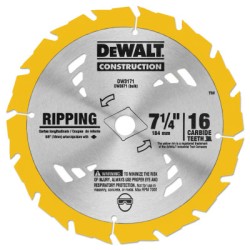 7-1/4" 16T ATB CIRCULARSAW BLADE FAST CUT FR-BLACK&DECKER-115-DW3571