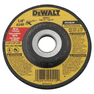 7"X.045"X5/8"-11 HP CUTOFF WHEEL TYPE 27-BLACK&DECKER-115-DW8427H
