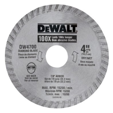 4" DRY CUT DIAMOND BLADE-BLACK&DECKER-115-DW4700