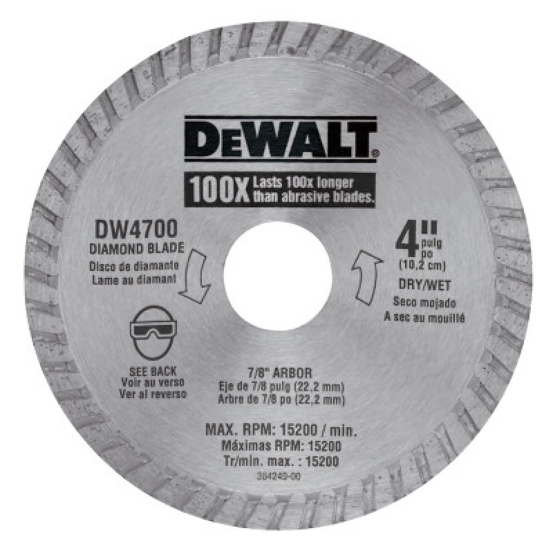 4" DRY CUT DIAMOND BLADE-BLACK&DECKER-115-DW4700