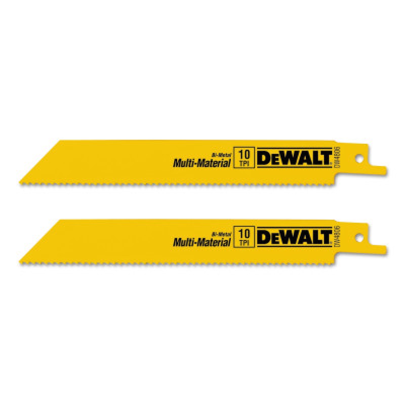 6" 10TPI STRAIGHT BACK BIMETAL RECIPRO. SAW BLAD-BLACK&DECKER-115-DW4806-2