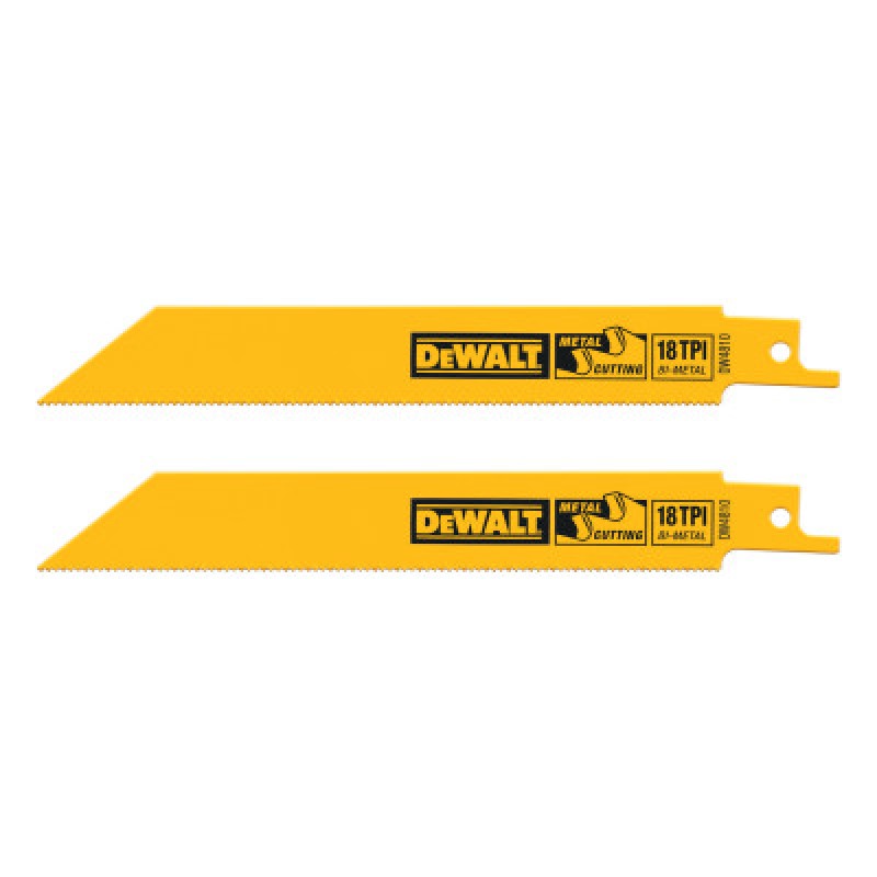 4" 18TPI STRAIGHT BACK BIMETAL RECIPRO. SAW BLAD-BLACK&DECKER-115-DW4810-2