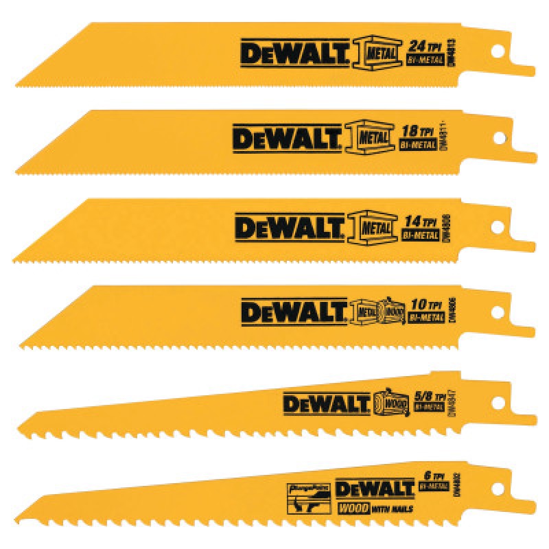 6PC. METAL/WOOD RECIPROC-BLACK&DECKER-115-DW4856
