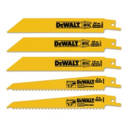 5 PIECE BI-METAL RECIPROCATING SAW BLADE SET-BLACK&DECKER-115-DW4857