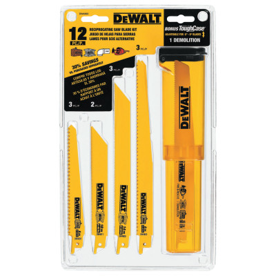 12 PIECE RECIPROCATINGSAW BLADE SET-BLACK&DECKER-115-DW4892