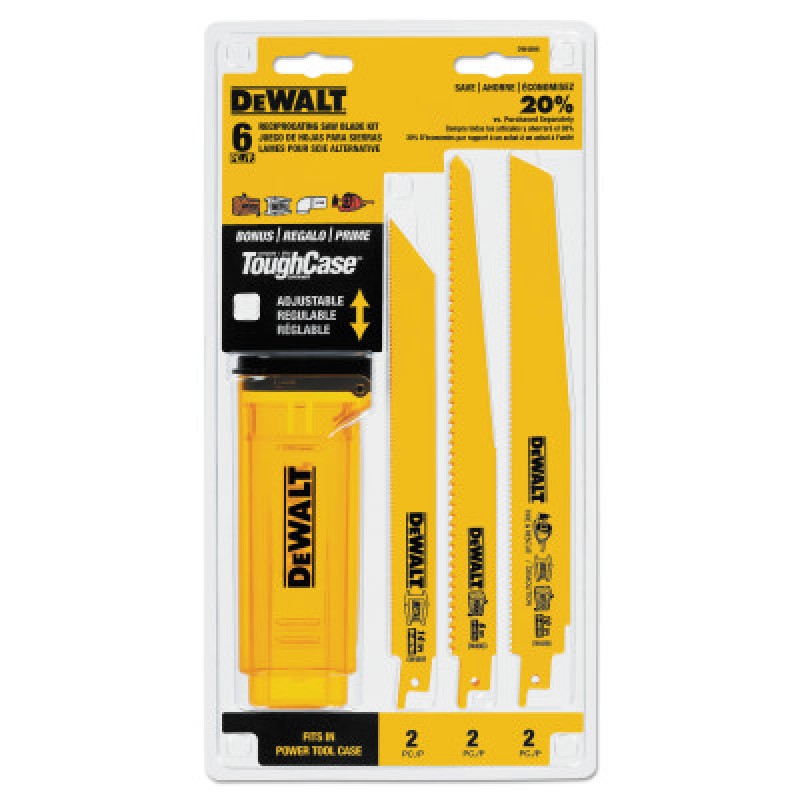 6 PIECE BI-METAL RECIPRBLD SET W/TELESCOPING CS-BLACK&DECKER-115-DW4896