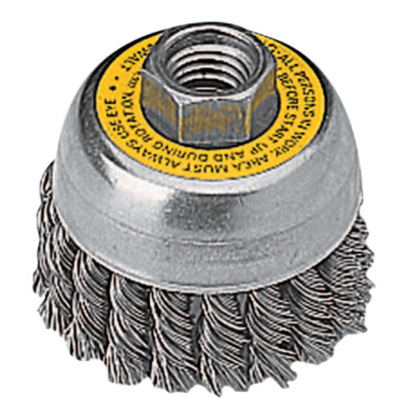 3"X5/8"-11 KNOTTED CUP BRUSH CARBON STEE-BLACK&DECKER-115-DW4910