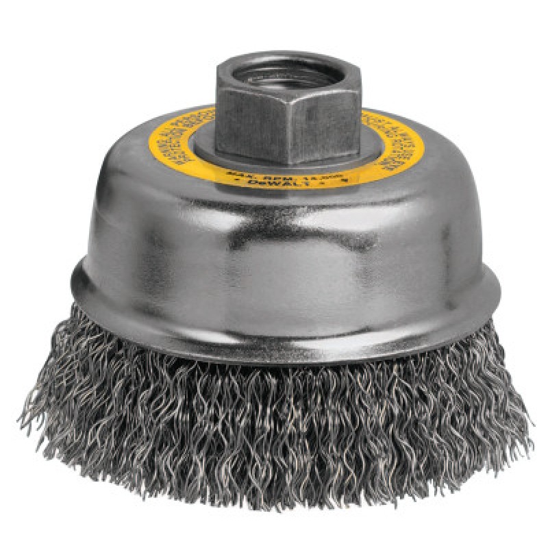 3"X5/8-11 CRIMPED CUP BRUSH CARBON STEE-BLACK&DECKER-115-DW4920