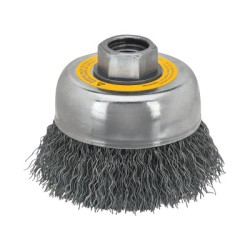 5" CRIMPED CUP BRUSH CARBON STEEL 5/8-11 ARBOR-BLACK&DECKER-115-DW4922