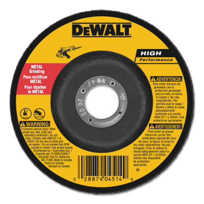 6"X1/4"X7/8" METAL GENERAL PURPOSE GRIND WHEEL-BLACK&DECKER-115-DW4624