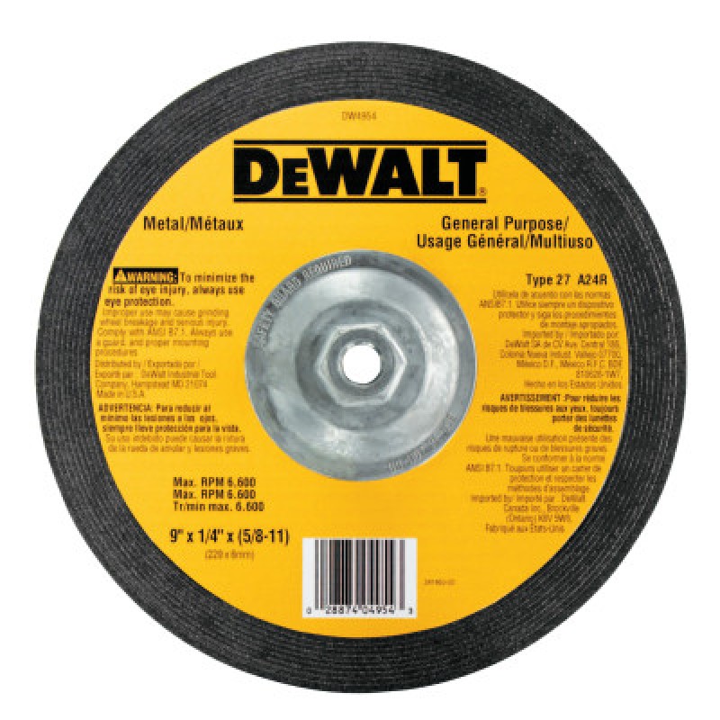 9"X1/4"X5/8-11 FAST CUT-BLACK&DECKER-115-DW4954