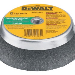 6"X2"X5/8"-11 CONCRETE/MASONRY GRIND CUP WHEEL-BLACK&DECKER-115-DW4965