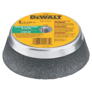 6"X2"X5/8"-11 CONCRETE/MASONRY GRIND CUP WHEEL-BLACK&DECKER-115-DW4965