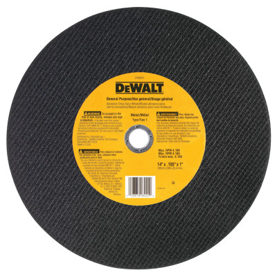 14"X7/64"X1" GENERAL PUROSE CHOP SAW WHEEL-BLACK&DECKER-115-DW8001