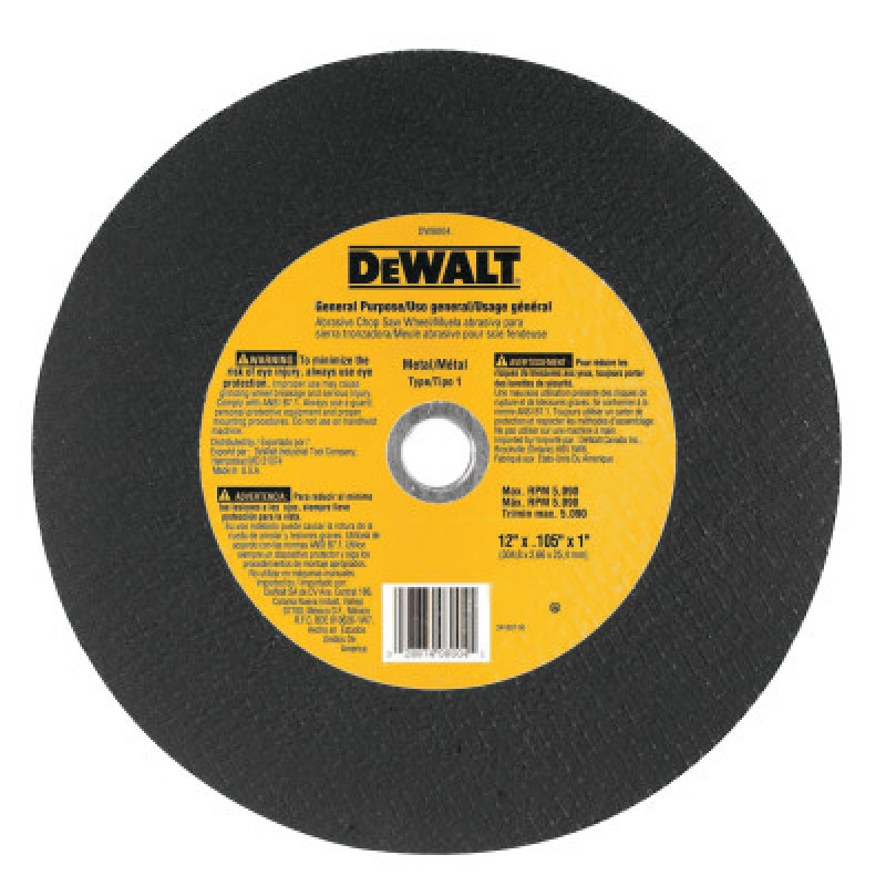 12"X3/32" GP CHOP SAW WHEEL-BLACK&DECKER-115-DW8004