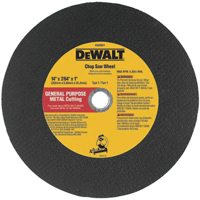 16"X7/64"X1 GENERAL PURPOSE STATIONARY CAW CUT-O-BLACK&DECKER-115-DW8010
