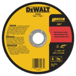 7"X.045"X7/8" METAL THINCUT-OFF WHEEL TYPE-1-BLACK&DECKER-115-DW8065