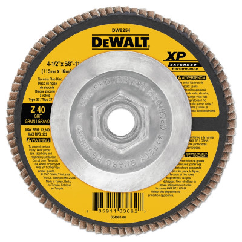 FLAP DSC T27 4.5X5/8-11Z40-BLACK&DECKER-115-DW8254