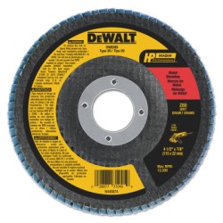4-1/2" X 7/8" 80 GRIT ZIRCONIA FLAP DISC WHEEL-BLACK&DECKER-115-DW8309