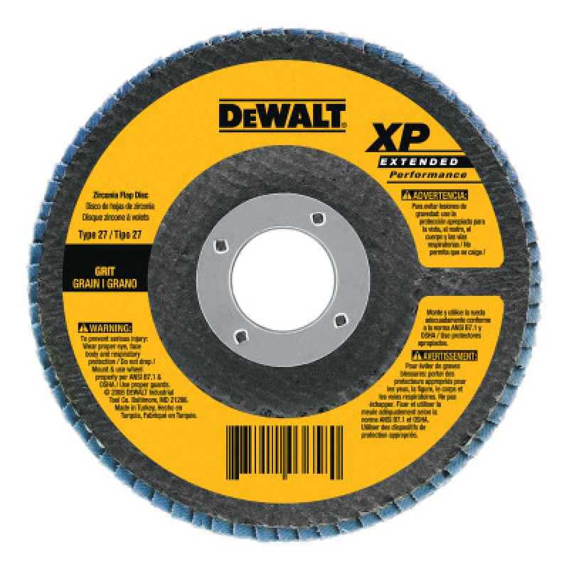 7" X 5/8"-11 36G TYPE 29HP FLAP DISC-BLACK&DECKER-115-DW8327