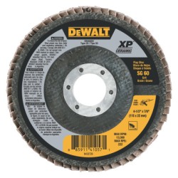 SHELL 4-1/2X7/8IN SG60 T29 CER FLAP DISC-BLACK&DECKER-115-DWA8281