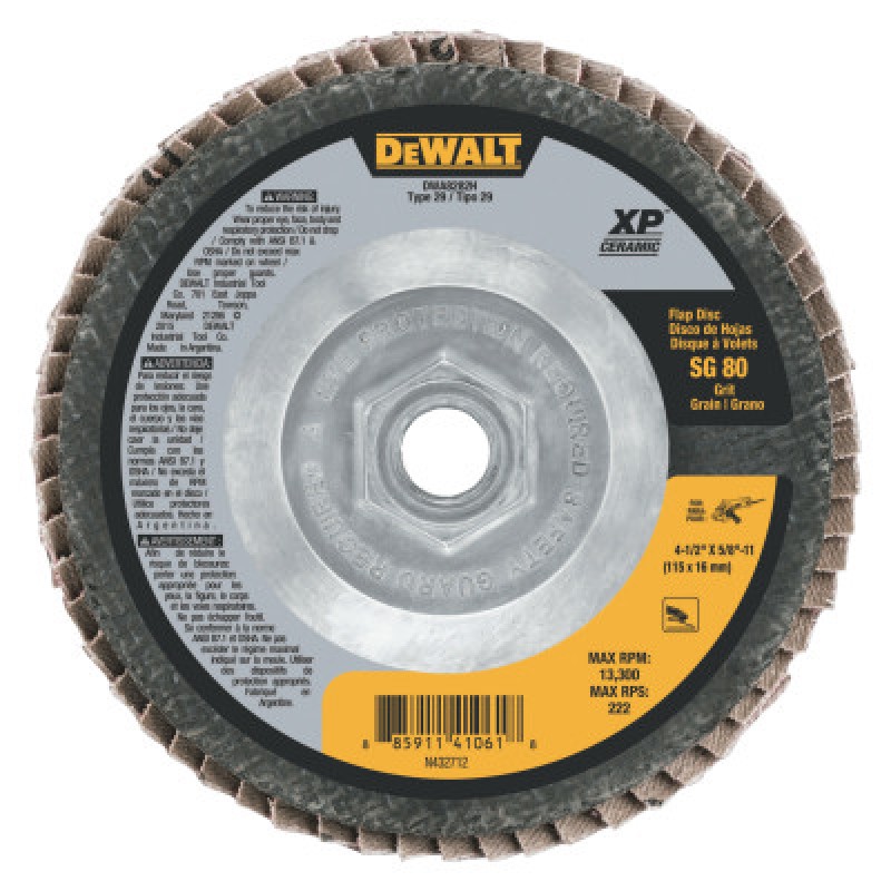 4-1/2 X 5/8 -1140G T27 XP CER FLAP JUMBO-BLACK&DECKER-115-DWA8280HRT