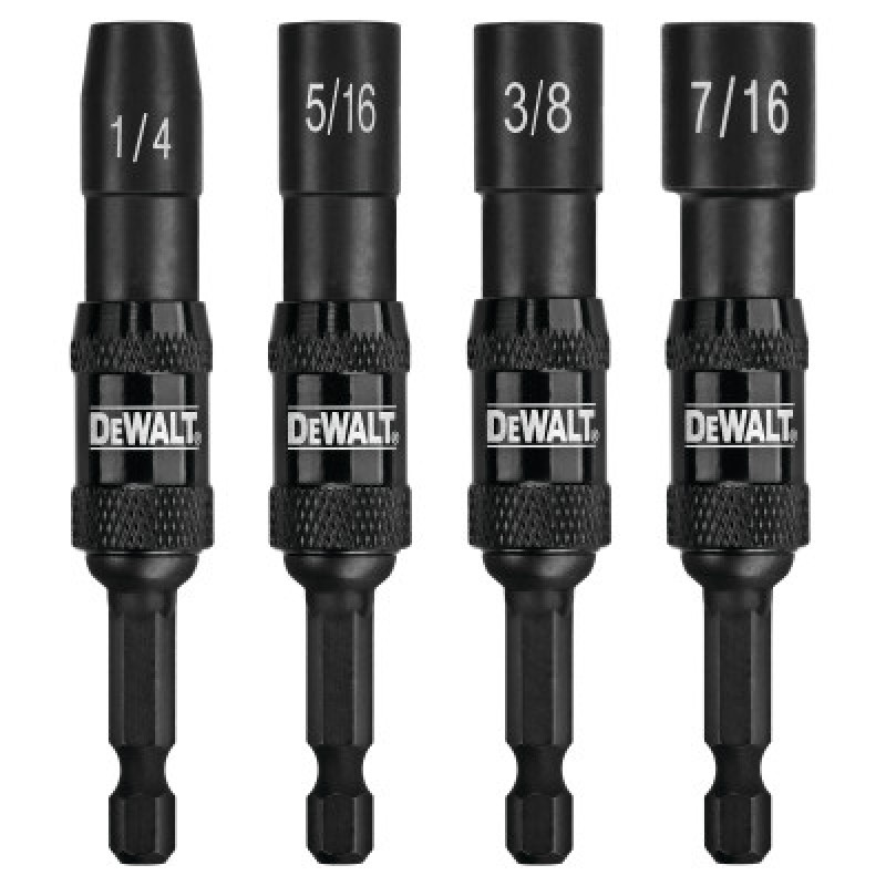 4PC IMPACT READY PIVOTING NUT DRIVER SET-BLACK&DECKER-115-DWPVTDRV