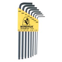 8 WRENCH SET .050-5/32 BALL- DRIVER L-WR-BONDHUS *116*-116-10932