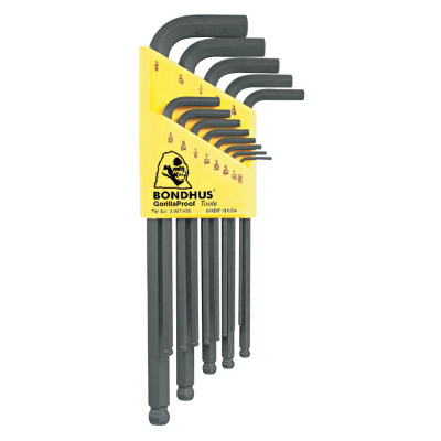 BLX 13 .050-3/8 BALL-DRIVER L-WRENCH 13 PC WRENC-BONDHUS *116*-116-10937