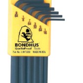 BLX 10 1/16"-1/4" BALLDRIVER L-WRENC 10PC WRENCH-BONDHUS *116*-116-10938
