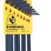 HLX 12 CHAMPERED L-WRENCH SET 050-5/1-BONDHUS *116*-116-12136