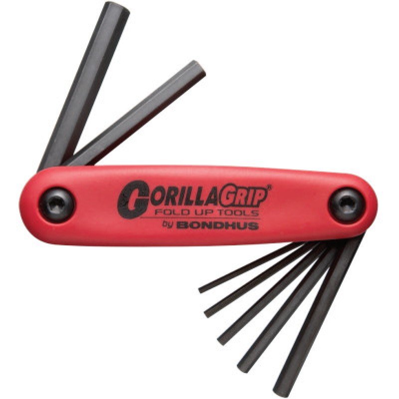 2MM-8MM GORILLA GRIP FOLDUP TOOL SET-BONDHUS *116*-116-12587