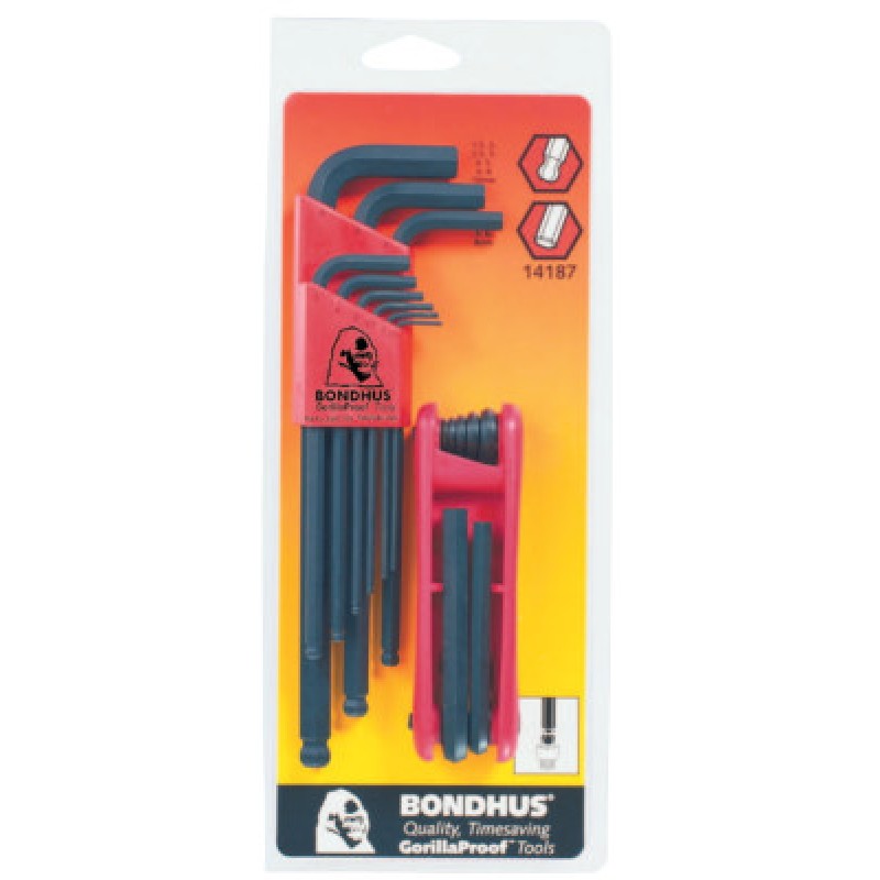 9-PC. BALLDRIVER METRICL WRENCH 7-PC. BALLD-BONDHUS *116*-116-14187