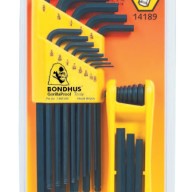 13-PC. STD. BALLDRIVER LWRENCH 9-PC. STD.-BONDHUS *116*-116-14189