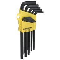 SET 13 BALLDRIVER L-WRENCHES .050-3/8" XL-BONDHUS *116*-116-16037