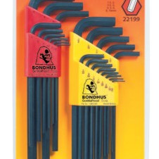INCH/MM HEX L-WRENCH SETW/12137 & 1-BONDHUS *116*-116-22199