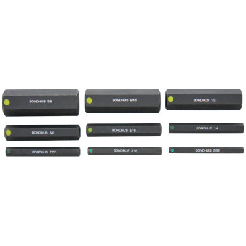 9PC INCH PROHOLD SOCKETBIT SET 2"-BONDHUS *116*-116-33299