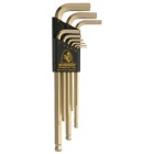 9 PIECE GOLD GUARD BALLDRIVER L WRENCH SET-BONDHUS *116*-116-38099