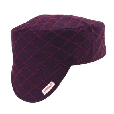 30758 BLACK QUILTED CAP-COMEAUX MARKETI-118-BC-600-7-5/8