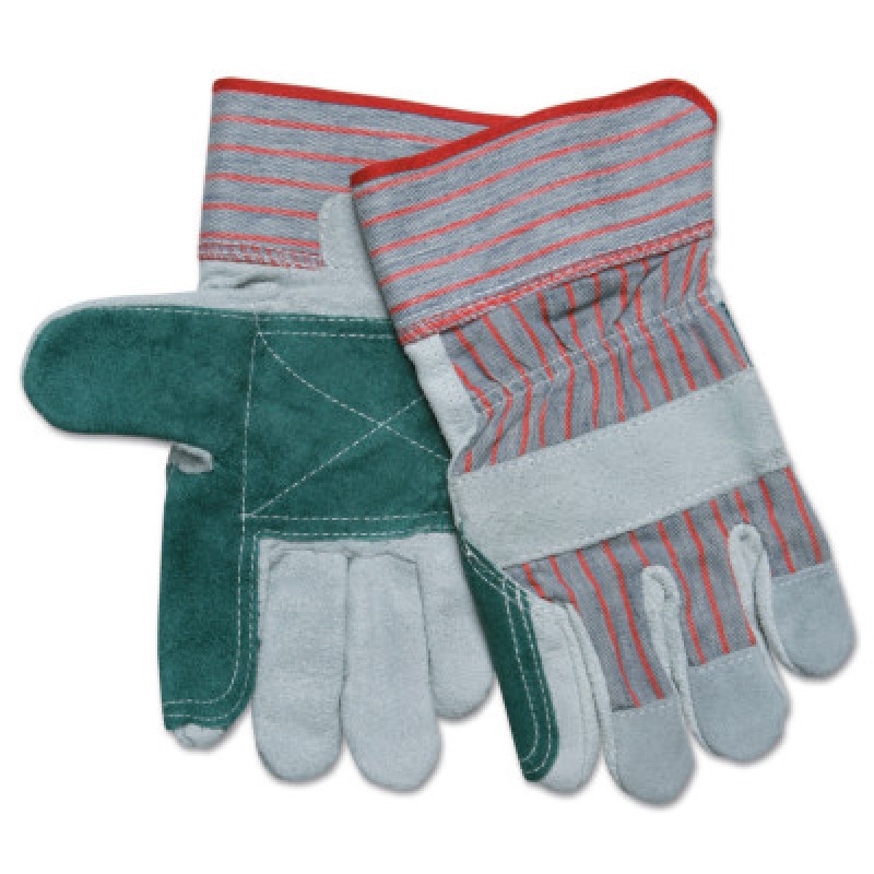 X-LARGE SHOULDER LEATHERDOUBLE PALM GLOVE W/CUF-MCR SAFETY-127-1211XL